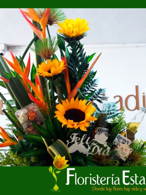 Flores y cerveza