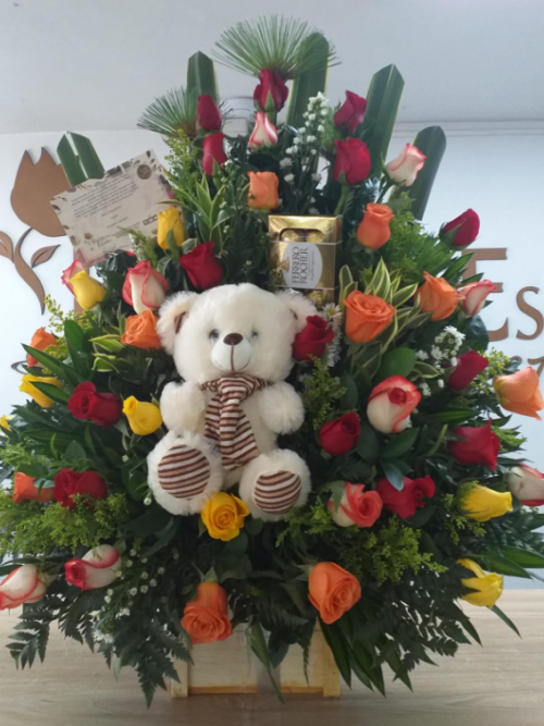 Sueño de Rosas, Peluche y Chocolates